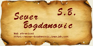 Sever Bogdanović vizit kartica